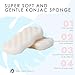 Konjac Sponge Body (2 Pack) | Microplastic Free 100% Natural | Non-Toxic | Biodegradable | Eco-Friendly | Plastic Free Packaging