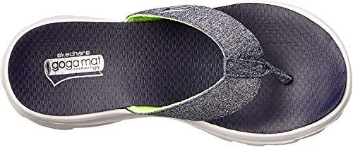 Skechers Skechers Performance Women's Go Walk Move Solstice Flip Flop,Navy,7 M US