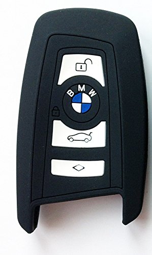 Image secondaire de BMW Coque de clé pour voiture en silicone pour BMW 1/3/4/5/6/7 Série F12/F13/F20/21/F30/F26/F23/F34/F35 Noir