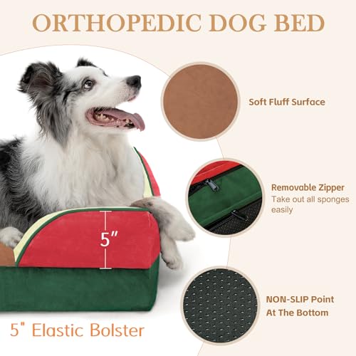 Comfort Expression Orthopedic Dog Bed for Extra Large Dogs with Bolster — view 6