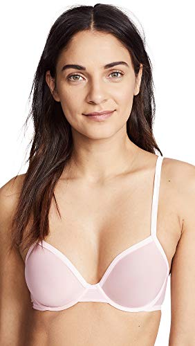 Calvin Klein Underwear Women's Sheer Marq Demi Unlined Bra, Nymph's Thigh, Pink, 34C