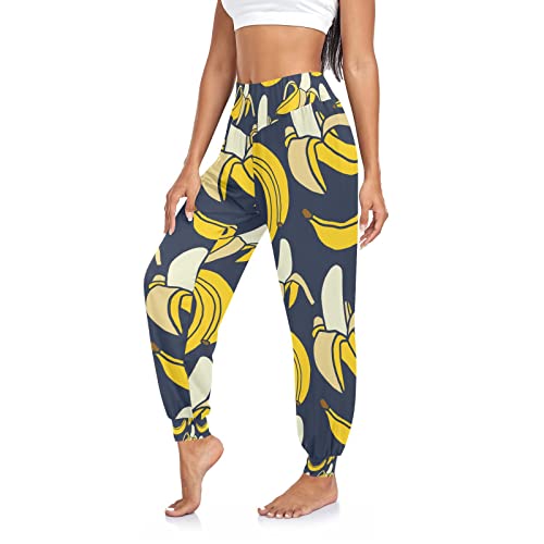 Aflyko Women Boho Trousers Comfy Sweatpants Yoga Urban Dance Pants S-2XL