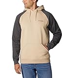 Columbia Men's Hart Mountain II Hoodie, Oatmeal Heather/Shark Heather, Medium