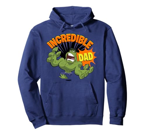 Image of Marvel Avengers The Hulk Incredible Dad Father's Day Pullover Hoodie