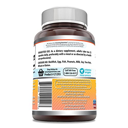 Amazing Formulas Berberine 1000Mg Per Serving 250 Capsules Supplement | Non Gmo | Gluten Free | Made In Usa- Proudly Made In The Usa With Guaranteed Purity & Potency #TOP2