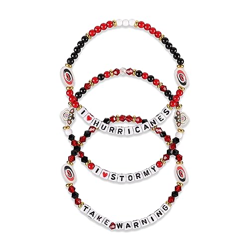 FOCO Carolina Hurricanes NHL 3 Pack Team Friendship Bracelet