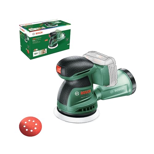 Bosch Cordless Random Orbit Sander EasyOrbit 18V-10 (Sanding on Small to Medium Wooden, Varnished and Painted Surfaces; Diameter: 125mm; 18 Volt System; Without Battery)