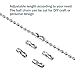 PP OPOUNT 2.4 mm Stainless Steel Ball Bead Chain, 32 Feet Ball Chain Necklace Bead with Matching Connector and 1 Piece Jewelry Pliers