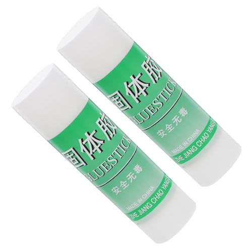 Homoyoyo Lot De 2 Bâtons De Colle Solide Blanche 36 g Adhésif Portable Forte Adhérence Pour Loisirs Créatifs Bureau Et École