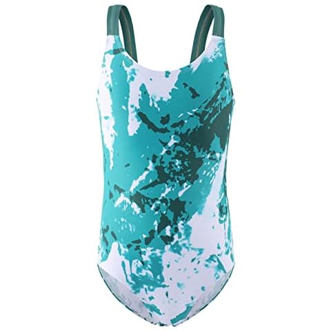 Zestonie Girls Tie Dye One Piece Swimsuit Cover