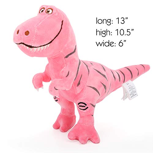 Zooawa Bed Time Stuffed Animal Toys, Cute Soft Plush T-Rex Tyrannosaurus Dinosaur Figure - Pink - Thumbnail 7