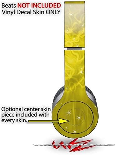 Skin Decal Wrap Works with Original Beats Solo HD Headphones Stardust Yellow Skin Only (Headphones NOT Included)