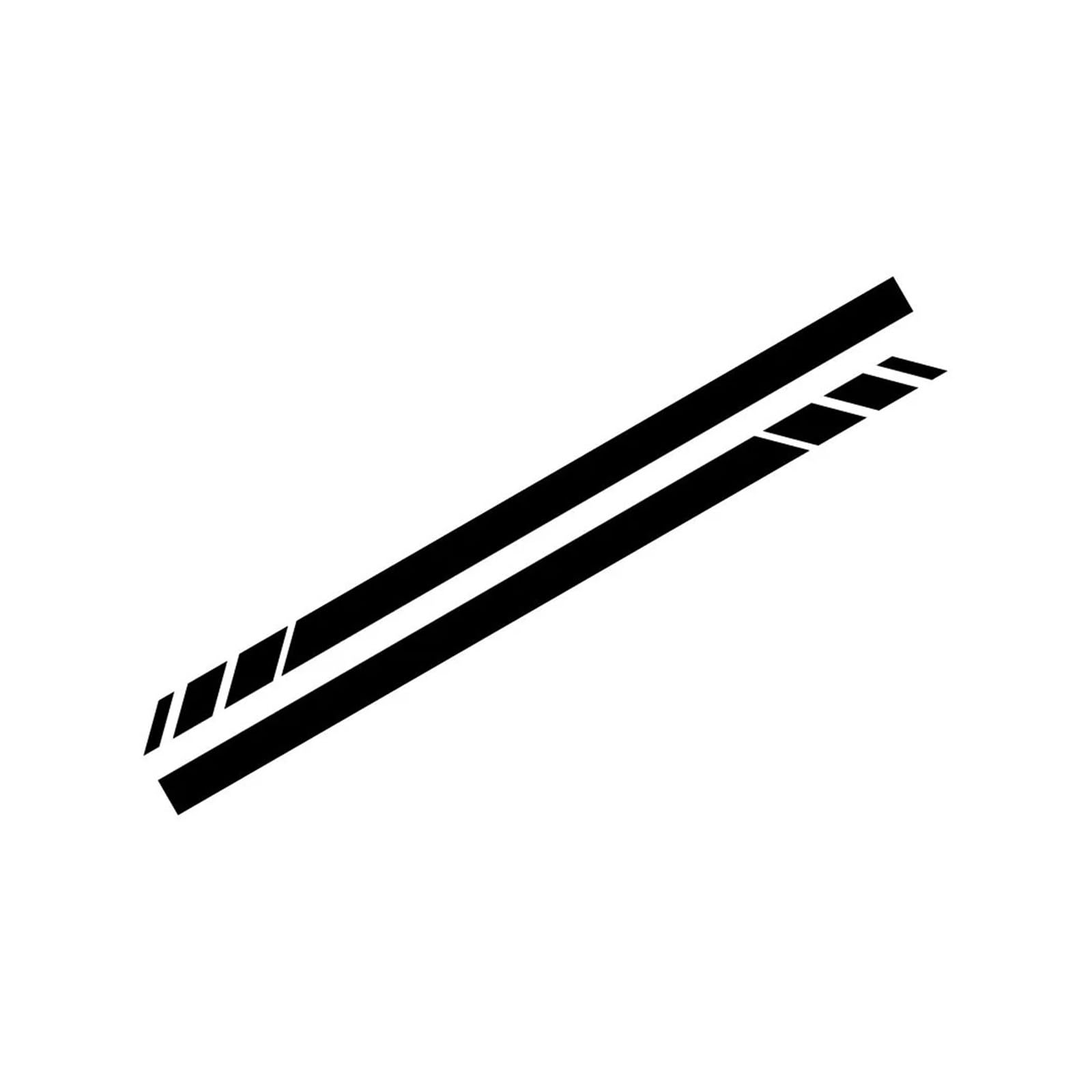 Sticker latéral de voiture noir pour personnaliser votre camping-car de voyage