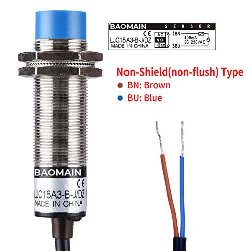 Baomain LJC18A3-B-J/DZ M18 Capacitance Proximity Sensor Switch Ljc18A3-B-J/Dz Nc Ac 90-250V 400Ma Detect 10Mm thumb #2