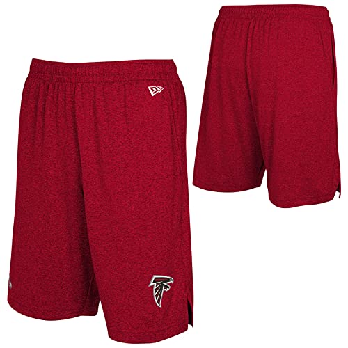 New Era NFL Football Men's Ground Running Performance Casual Shorts, Atlanta Falcons, Large