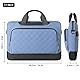 DOMISO 17 Zoll Laptop Tasche Business Wasserdichte Computertasche für 17-17,3 Zoll Laptops Arbeits Büro Tasche für Männer & Frauen, Verstellbarer Messenger Aktenkoffer, Blau