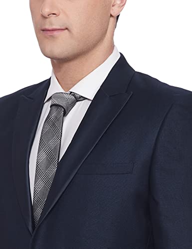 Image of Raymond Rayon Blend Men's Full Sleeve Contemporary FIT Dark Blue Formal Suit