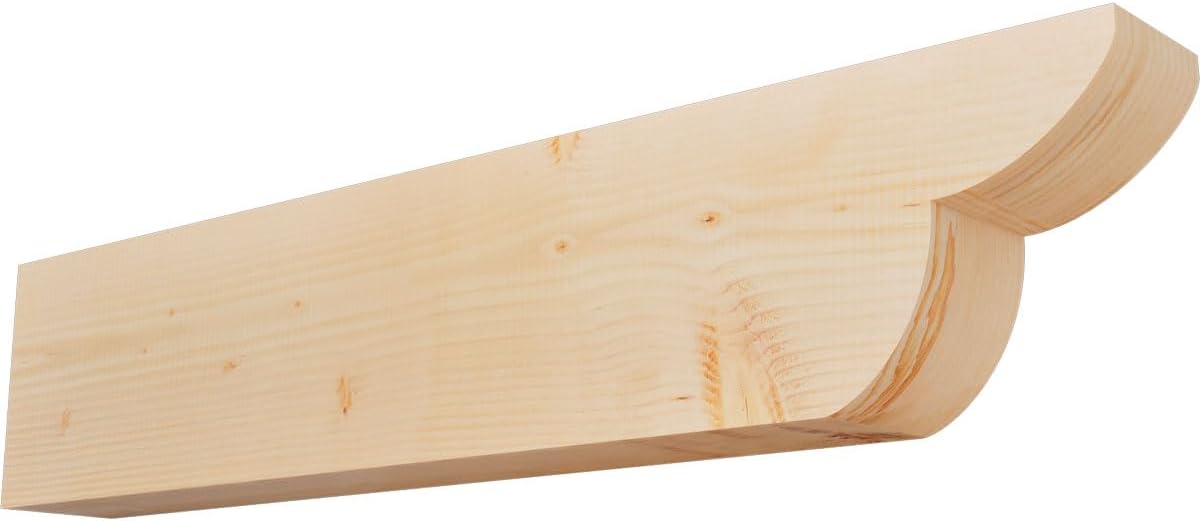 Ekena Millwork RFT04X12X24CRE00RWR Crestline Rough Sawn Rustic Wood Rafter Tails' 4"W x 12"H x 24"L, Western Red Cedar