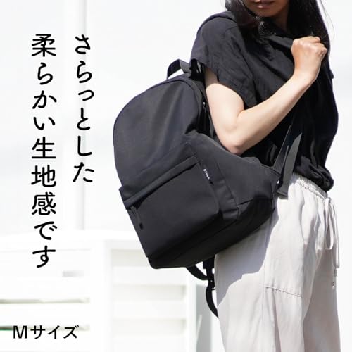pieka リュック タウンリュック レディース 軽量 7ポケット シンプル 撥水ナイロン の商品画像 3