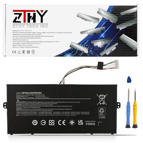 Image of AP16L8J Battery Replacement for Acer Chromebook Spin 311 CP311-3H CP311-3H-A14P CP311-3H-K2RJ CP311-3H-K3Wl Spin 513 R841T-S98A CP513-2H-K62Y CP513-1H CP513-1HL CP513-1HL-S17E TravelMate X5 TMX514-51