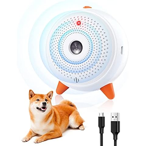 Queenmew. Stop Dog Barking Device, Ultrasonic Bark Control Deterrent, Waterproof Stopper Anti Device LED Indicate, for Small Medium Large Dogs Outdoor Indoor Safe Collar Cover