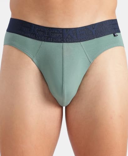 Image of Jockey US59 Men Super Combed Cotton Elastane Stretch Solid Brief