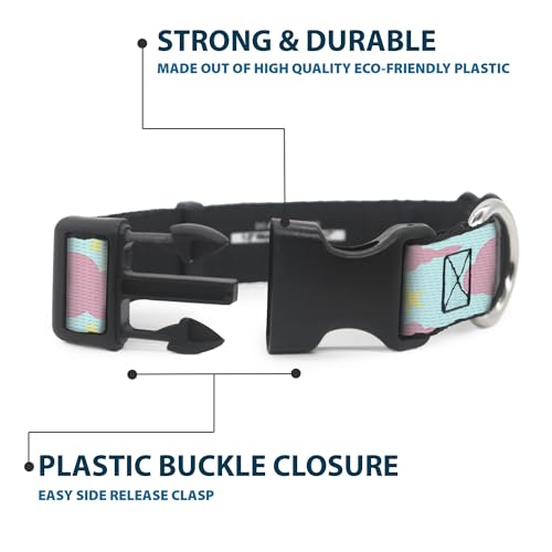 Collar Buckle Down lavanda de clip de plástico resistente y ajustable 5