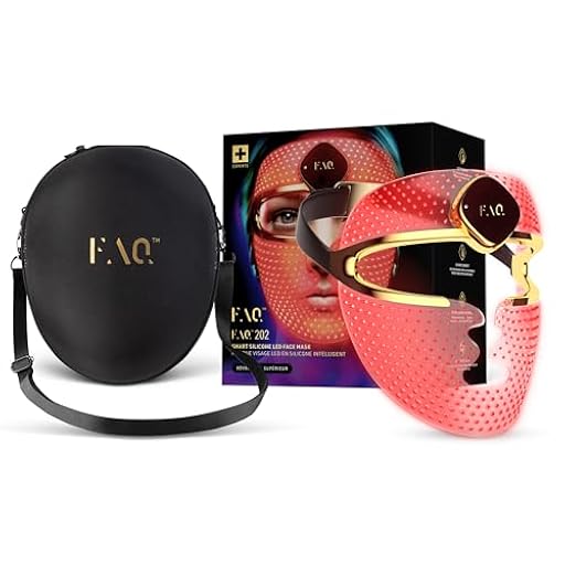 FAQ 202 Máscara facial LED inalámbrica con estuche de viaje - Cuidado antiedad con 8 ajustes - 600 puntos de luz para el tratamiento dirigido y el cuidado facial - Pack de viaje, ligero y duradero | Ya disponible en tu tienda friki favorita! En mundofriki.es!
