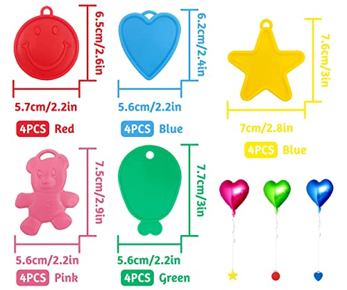 20 Plastica Palloncino a Peso Riutilizzabile Pesi