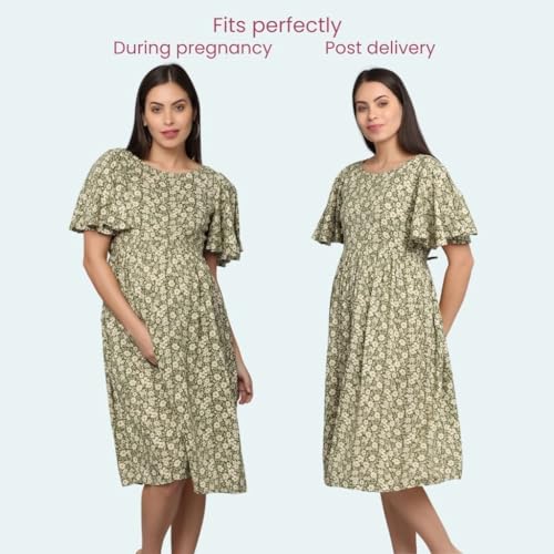 Image of Morph Maternity | Maternity Dresses for Women | Fits During Pregnancy & Post Pregnancy | Back Tie to Adjust