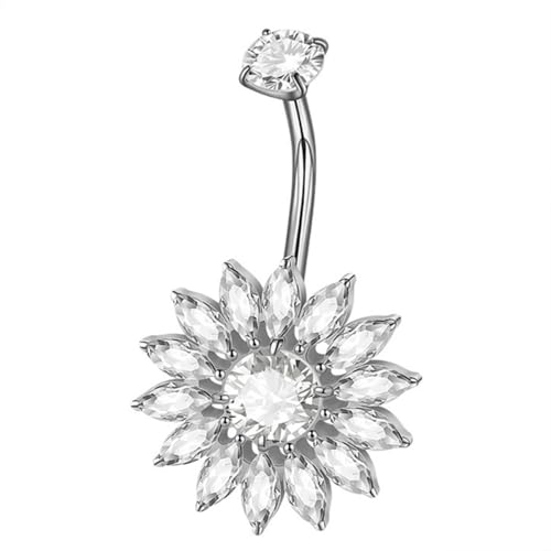 Piercing para el ombligo de aleación con textura para mujer