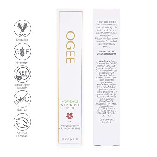 image for Ogee Tinted Sculpted Lip Oil - Made with 100% Organic Coconut Oil, Joj