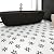 MSI White and Black Mod Petal Pattern Matte Porcelain Tile for Kitchen Backsplash, Floor Tile, Wall Tile for Bathroom, Shower Wall Tile, Mesh Mounted Mosaic Tile, Sample