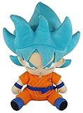 Great Eastern Entertainment Dragon Ball Super - SSGSS Goku Sitting Pose Plush Multi, 13'