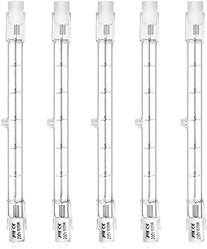 Klarlight R7s Halogen 118mm Dimmbar 100W 1300LM J118 Linear Röhre Halogenstab Warmweiß 2800K AC 220-240V 360…