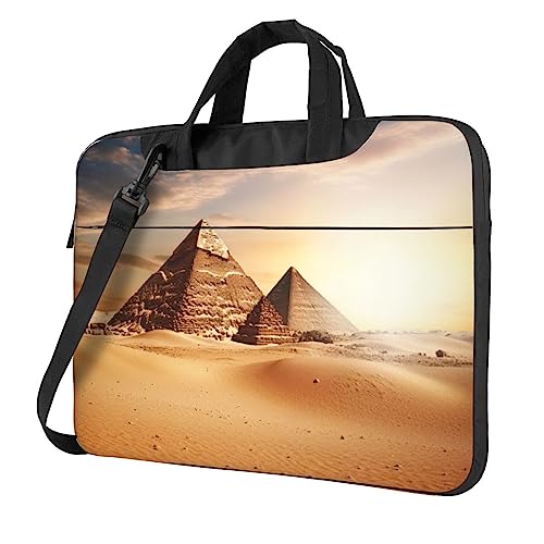 Sacoche pour ordinateur portable housse porte-documents motif pyramide du désert