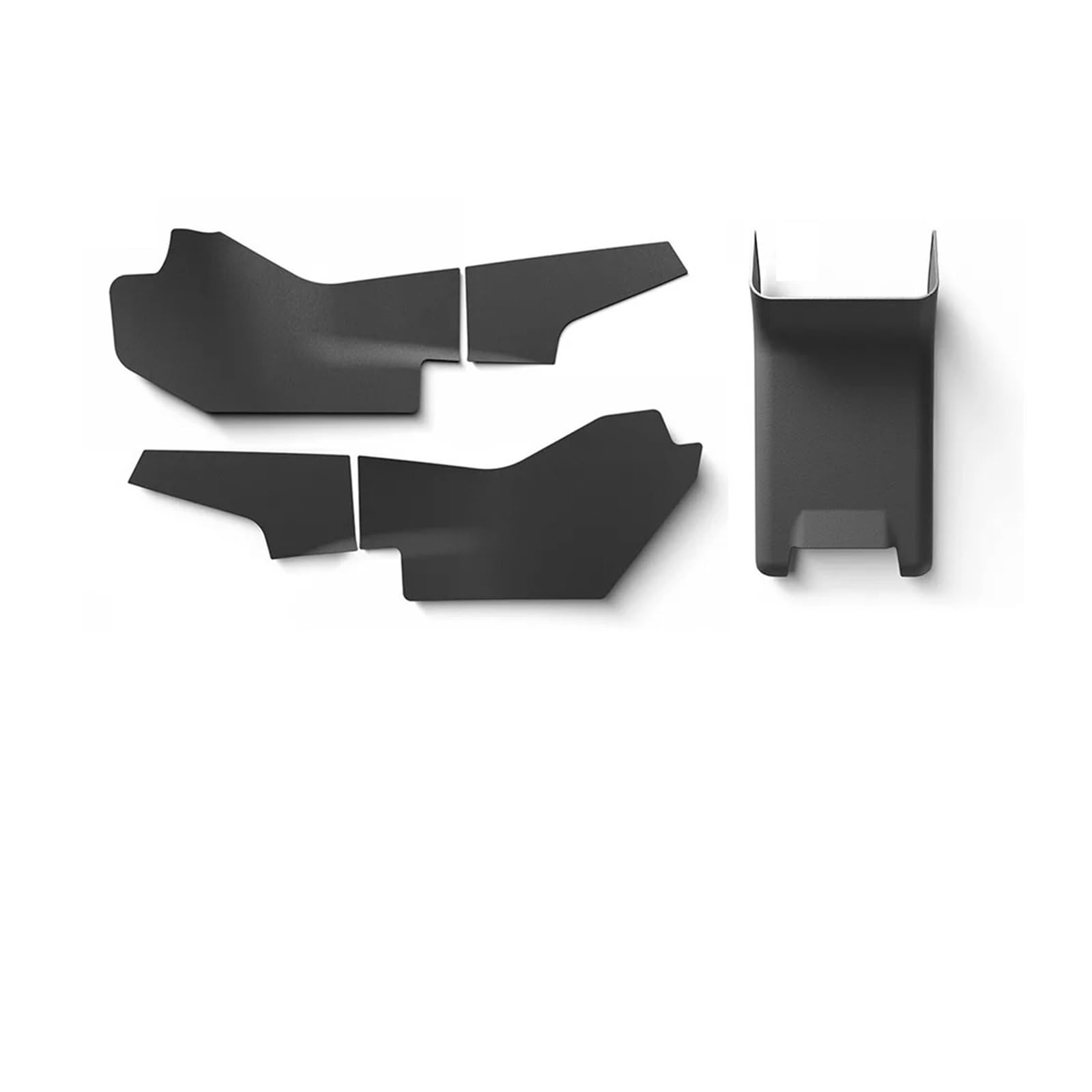 Car Interior Sticker for Tesla for Model for Y Center Console Side Anti-Kick TPE Cover Mats Rear and Underseat Protectors(5Pieces,Right Hand-Drive)