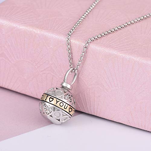 JXJL Silver Cremation Jewelry Memorial Urn Necklace Loved One Always in My Heart Drop Teardrop Urn Pendant for Ashes Keepsake - Image 3