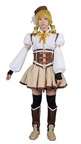 MILICA BOOKS Puella Magi Madoka Magica Mami Tomoe Cosplay Costume (Large) White