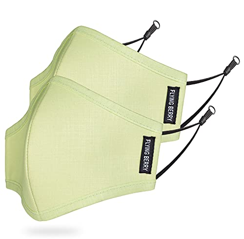 Image of FLYING BERRY Comfortable Anti Pollution Multi Layers Washable Linen Face Mask