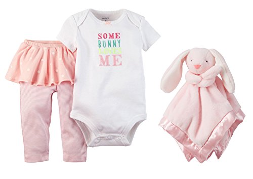 carters pink bunny security blanket