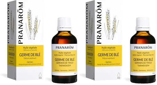 Pranarôm | Huile Végétale de Germe de Blé | Riche en vitamine E | 50 ml (Lot de 2)