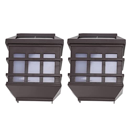 Aplique luz blanca para jardín, villa y exteriores en formato de 2 piezas decorativas de ABS