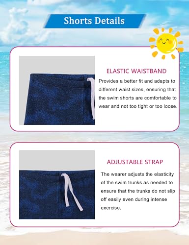 Cadocado Baby Boys 2-Piece Swimsuit Short Sleeve Rash Guards Shirt with Swim Trunk Bathing Suit Swimwear UPF 50+4
