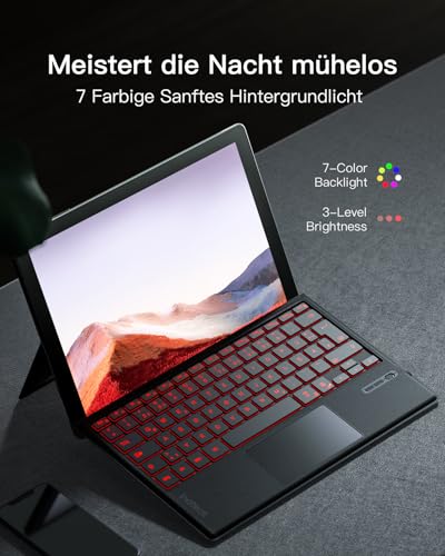 Inateck Tastatur kompatibel für Surface Pro 7,mit Touchpad – Ansicht 3
