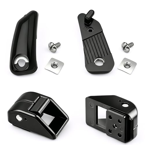 Honkador Chin Strap Repair Kit & Cam Loc Set - Compatible with Riddell SpeedFlex, Includes Fastener & Hard Cup Strap for Youth Football Helmets, 2-Pack, Black