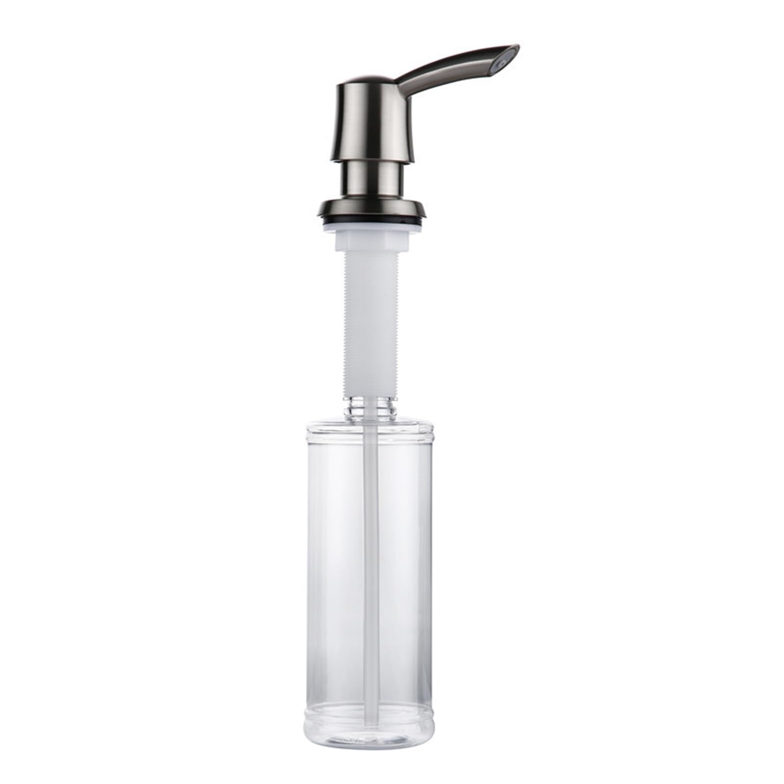 Distributeur de savon liquide pivotant 360° avec pompe cuisine en acier encastrable