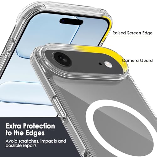 Image of FanTEK Phone Case Compatible with iPhone Air 6.5 Inch, Magnetic Case Clear Protective Bumper Hard Back Cover