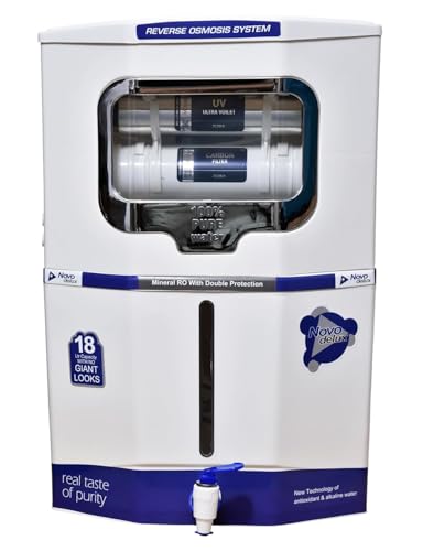 Image of Aqua X Pure Novo X Advance RO Water Purifier | RO+UV+UF Multi-Stage Purification System | Copper & Zinc Mineral Technology |18L Storage Tank | Elegant Wall-Mount Design | 1-Year Warranty*
