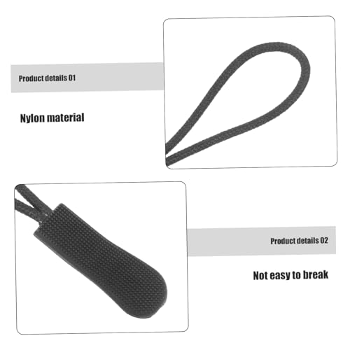 10 Pcs Cabo De Extensão Com Zíper Fixador De Zíper Universal Cabo De Alça De Zíper Substituição De E